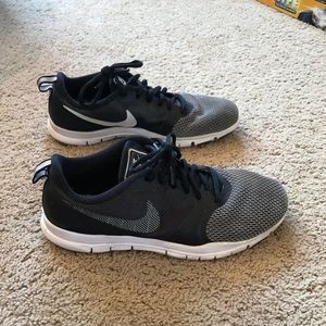black nike running shoes!